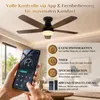 Ventilatore da soffitto con luce, Φ106 cm, pale a doppia Anteprima dell’immagine prodotto 6