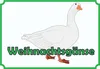 Weihnachtsgans Verkaufsschild Schild A2 (420x594mm) Produktbild-Vorschau 1
