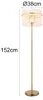 Globo Lighting Stehleuchte Metall goldfarben matt, 1x E27 Produktbild-Vorschau 3