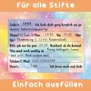Glitter regenboog uitnodigingskaarten - Set van 12 - Productafbeelding-voorbeeld 4