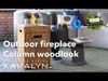 Xaralyn Außenkamin - Column 40W - Holzoptik - Gartenkamin - Produktbild-Vorschau 8