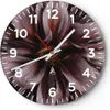 Wanduhr - Rund - Glasuhr - Blumenstrauß Künstlerisch Blume Produktbild-Vorschau 1