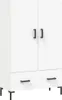 vidaXL Highboard White 69,5x31x115 cm výrobek z odvozeného Náhled obrázku produktu 2