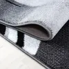 Teppich Läufer Wohnzimmer Schwarz 80x300 Abstraktes Wellen Produktbild-Vorschau 3