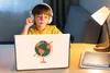 MuchoWow® Laptop Aufkleber Sticker Cover Globus - Pastell - Produktbild-Vorschau 3