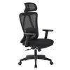 Fotel Biurowy Obrotowy Ergonomiczny Czarny Horseking Siatka Podgląd zdjęcia produktu 2