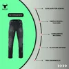 Die BULLDT Herren Motorradjeans Schwarz gefertigt aus hochwertigem schwarzem Denim mit ergonomischem Schnitt, atmungsaktivem Stoff und herausnehmbaren Protektoren jetzt online kaufen Produktbild-Vorschau