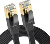 Elfcam - Cavo di rete Ethernet Cat 8 da 30 m, piatto, nero, Anteprima dell’immagine prodotto 1
