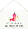 Mr. & Mrs. Panda holzbild Hummer Weizen DIN A4 - Weiß - Produktbild-Vorschau 1