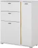 Highboard weiß mit Eiche LOVENO-61 Produktbild-Vorschau 1
