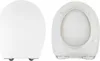 A white toilet seat and lid are shown from two different angles against a white background. Náhled obrázku produktu