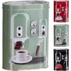 Kaffeedose - Metall - Retro Kaffeemaschine rot - 13x8x19 cm Produktbild-Vorschau 3