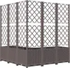 Fioriera con traliccio Marrone 120x120x136 cm PP Anteprima dell’immagine prodotto 6