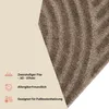 Tapiso Kurzflorteppich LINEA 3D Wellenmuster taupe Produktbild-Vorschau 5