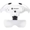 A white magnifying glasses with LED lights and a white background. Produktbild-Vorschau