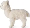 A white plush alpaca toy is shown in profile against a white background. Produktbild-Vorschau