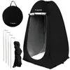 TRIZAND 23492 Duschzelt 190 x 110 x 110 cm schwarz Produktbild-Vorschau 1