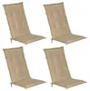Beautissu Lot de 4 coussins de chaise de jardin Loft HL Voir les images du produit 1