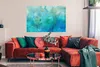 MuchoWow® Poster Aquarell - Blau - Grün - Farbton 120x80 cm Produktbild-Vorschau 2