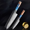 Zestaw noży ze stali nierdzewnej Damascus VG10 Zestaw Podgląd zdjęcia produktu 1