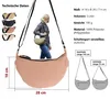 Handtasche Damen Schultertasche Freizeittasche Mond Form Produktbild-Vorschau 10