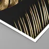 Poster - Poster ohne Rahmen - Golden Blatt Monstera - 60x60 Produktbild-Vorschau 2
