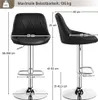 Yaheetech 2er Barhocker-Set Verstellbare Sitzhöhe 61,5 cm - Produktbild-Vorschau 4