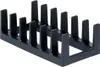 A black dish rack or drying rack is shown from a slightly elevated angle against a white background. Náhled obrázku produktu