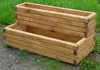 Massiver Stufen Pflanzkasten 60x40mm lasiert Außenmaße 110 Produktbild-Vorschau 1