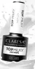 A bottle of Claresa Top Milky No Wipe nail polish is shown in a splash of milk. Náhled obrázku produktu