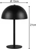 2er SET kleine kabellose Akku Tischlampen Schwarz, Touch Produktbild-Vorschau 4