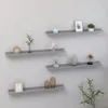 vidaXL Wandregale 4 Stk. Grau 80x9x3 cm Produktbild-Vorschau 2