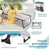 Chaise longue COSTWAY avec appui-tête et poche latérale, Voir les images du produit 6
