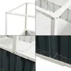 A collage of four close-up images showing the construction details of a raised garden bed. Produktbild-Vorschau