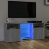 vidaXL Szafka pod telewizor z oświetleniem LED Szara Sonoma Podgląd zdjęcia produktu 7