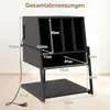 Stojan na gramofón COSTWAY, stolík na gramofónové platne s Náhľad obrázku produktu 3