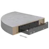 vidaXL Eck-Schweberegal Betongrau 35x35x3,8 cm MDF Produktbild-Vorschau 14
