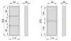 Sapho LINDO Seitenorganizer, 2er-Set, 114x323mm, Produktbild-Vorschau 3