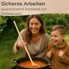 XXL Kochlöffel aus Buchenholz extra lang 100 cm, Holzlöffel Produktbild-Vorschau 4