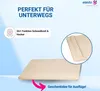 A wooden cutting board/stool is shown with promotional text and graphics. Anteprima dell’immagine prodotto