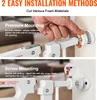 Two methods of installing a baby gate are shown: pressure mounting and screw mounting. Voir les images du produit