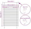 vidaXL Tenda plissettata bianca 90x150 cm larghezza del Anteprima dell’immagine prodotto 7