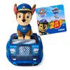 PAW Patrol 2 en 1 : Peluche Chase avec véhicule - 15 cm Voir les images du produit 7