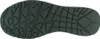 The sole of a shoe is shown from an underneath view. Voir les images du produit