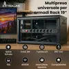 Extralink SW PDU Multipresa Rack 19" 1U 7 prese EU, Anteprima dell’immagine prodotto 3