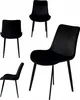 Ekspand | Sedia in velluto LR800 - Nero - Imbottita, Design Anteprima dell’immagine prodotto 1