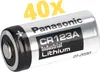 40 batterie al litio Panasonic da 3V, modello CR123A – Anteprima dell’immagine prodotto 1
