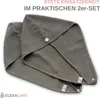 ELEXACARE Haarturban, Turban Handtuch mit Knopf (2 St., Produktbild-Vorschau 4