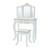 Schminktisch mit Hocker - Dots Gold Produktbild-Vorschau 4