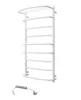A white electric towel warmer with a shelf on top, shown against a white background. A separate power cord with a plug is visible below. Náhľad obrázku produktu